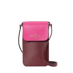 Kate Spade Fuchsia and Maroon Crossbody Bag